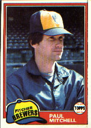1981 Topps Baseball Cards      449     Paul Mitchell